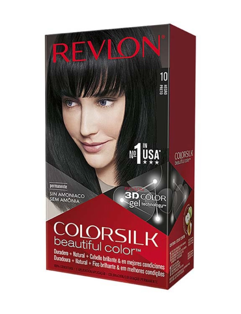 Revlon - Tinta de Cabelo Revlon Colorsilk #10 Preto