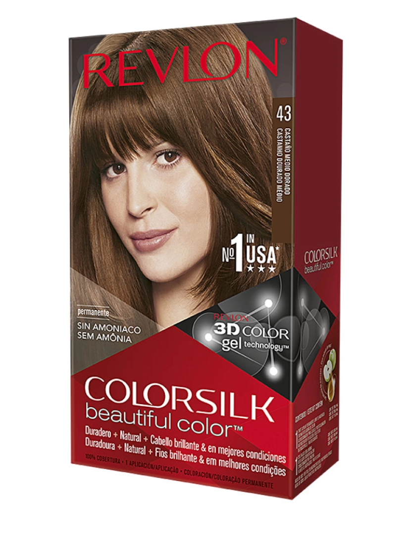 Revlon Mass Market - Colorsilk Tinte #43-castaño Medio Dorado Revlon Mass Market