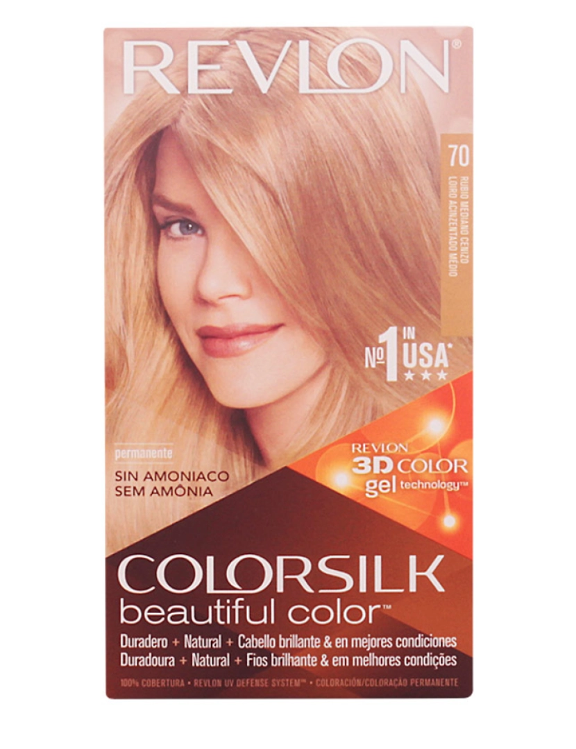 imagem de Colorsilk Tinte #70-rubio Medio Ceniza Revlon Mass Market1