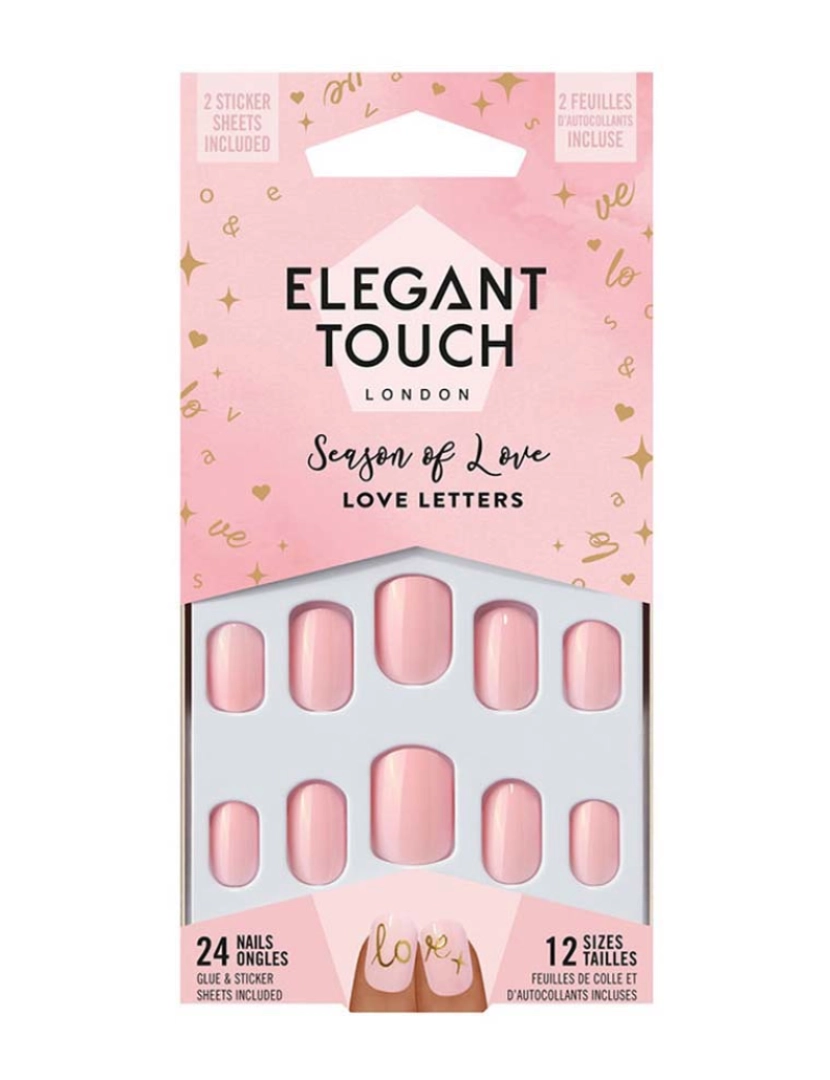foto 1 de Luxe Looks Unhas Com Cola Squoval Limited Ed #Love Letters