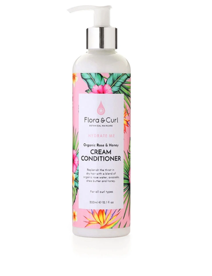 Flora and curl - Hydrate Me Organic Rose & Honey Cream Conditioner Flora And Curl 300 ml