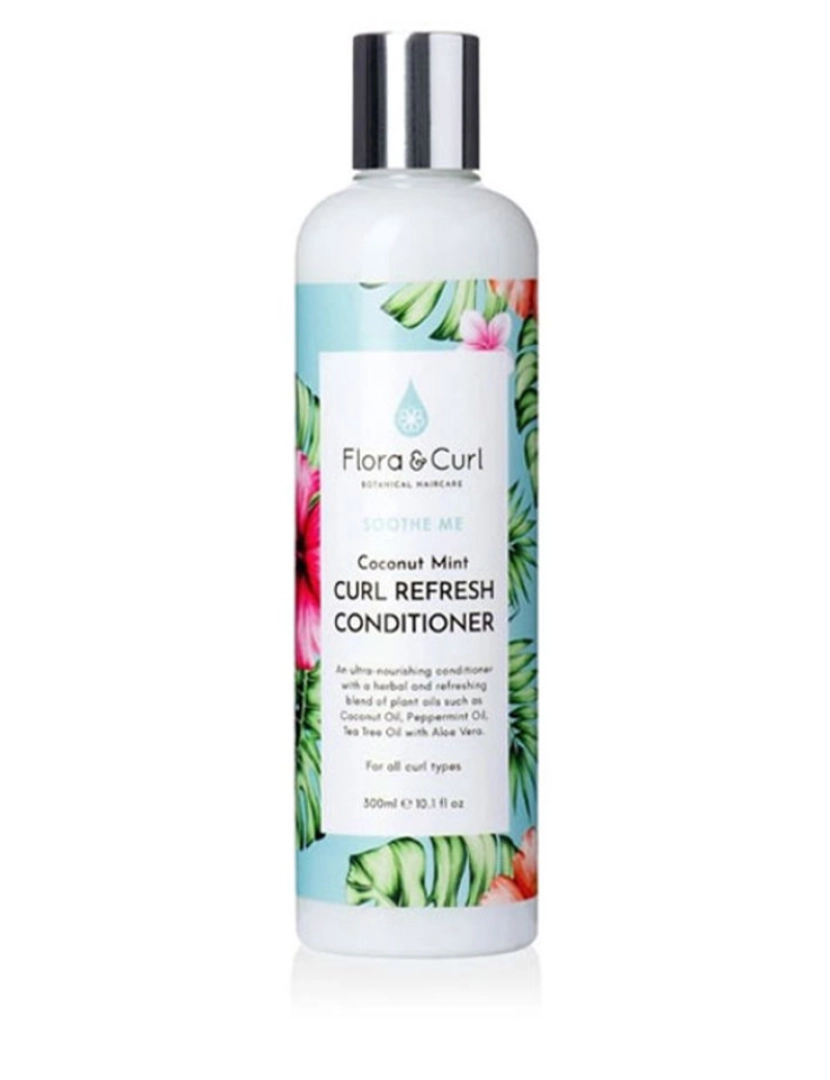 imagem de Soothe Me Coconut Mint Curls Refresher Conditioner Flora And Curl 300 ml1