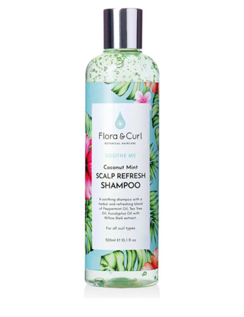 imagem de Soothe Me Coconut Mint Scalp Refresh Shampoo Flora And Curl 300 ml1