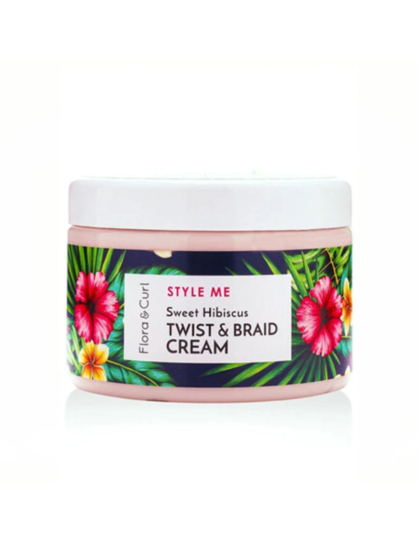 Flora and curl - Style Me Sweet Hibiscus Twist & Braid Cream Flora And Curl 300 ml