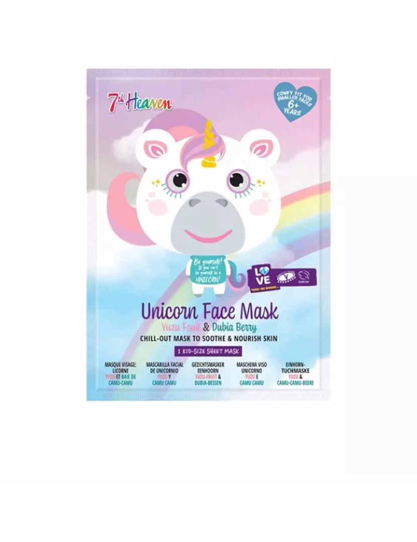 7th Heaven - Máscara Facial Animal Unicorn 1Ud