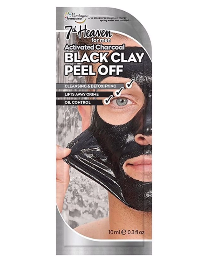 7th Heaven - For Men Black Clay Peel-off Mask 7th Heaven 10 ml