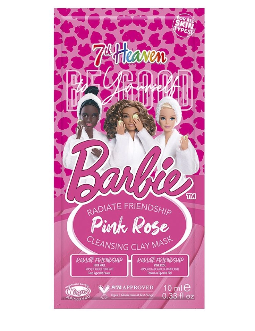 imagem de Barbie Pink Rose Clay Mask 7th Heaven 10 ml1