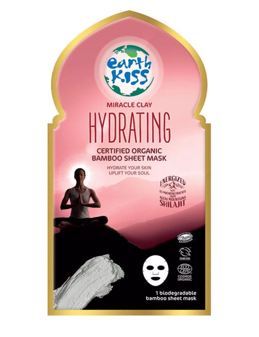 Earth Kiss - Hydrating Certified Organic Bamboo Sheet Mask Earth Kiss 24 ml