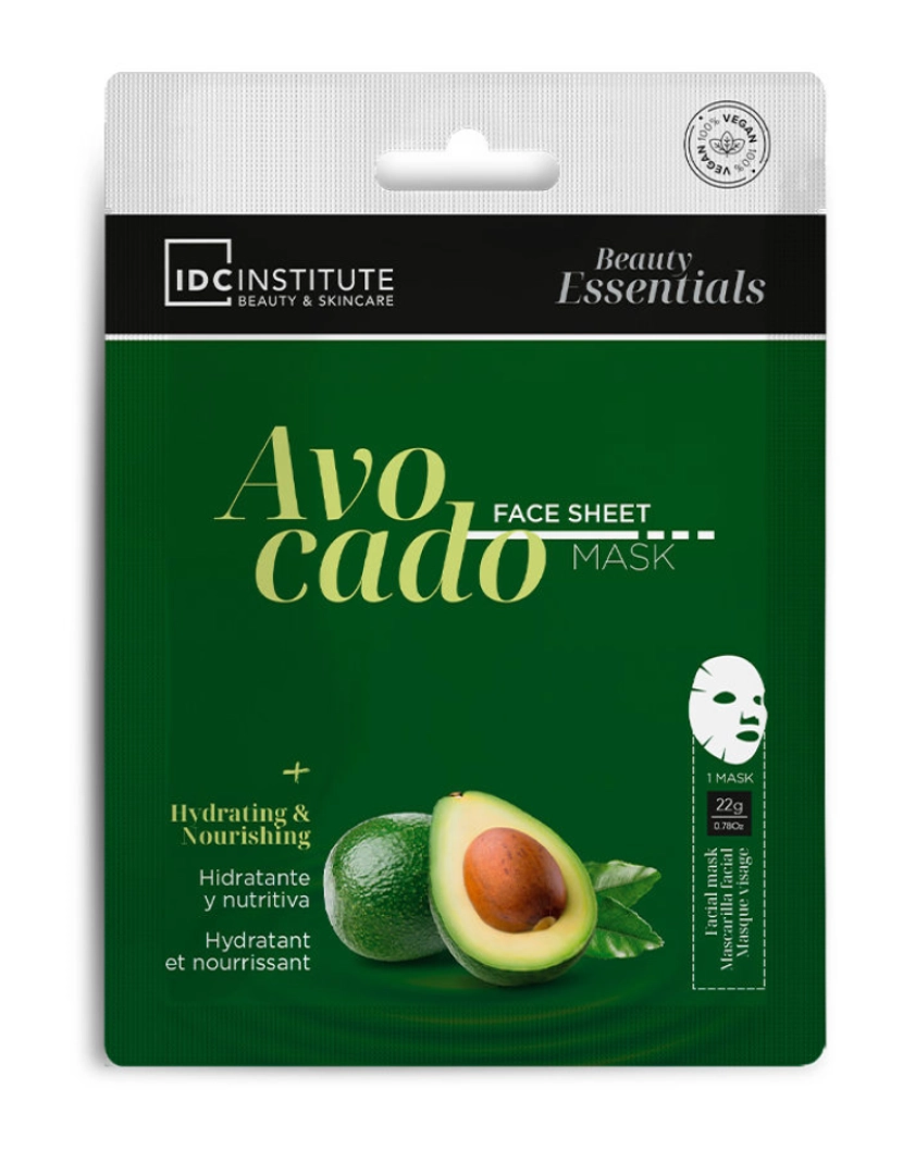 imagem de Avocado Face Sheet Mask Idc Institute1