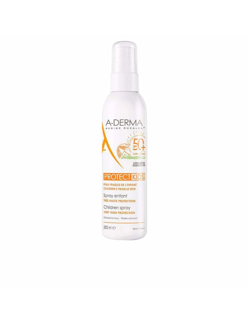 A-Derma - Protetor Solar Kids Spray Solar Infantil Spf50+ 200 ml