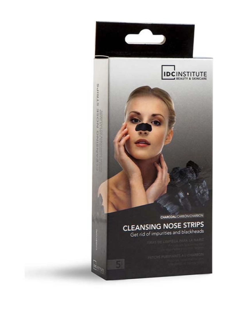 IDC Institute - Máscara Preta Cleansing Nose Strips Charcoal 5 U