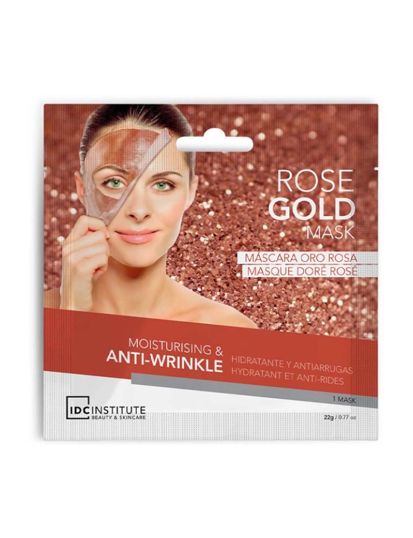 IDC Institute - Rose Gold Moisturizing Anti-Wrinkle Facial Máscara 27 Gr