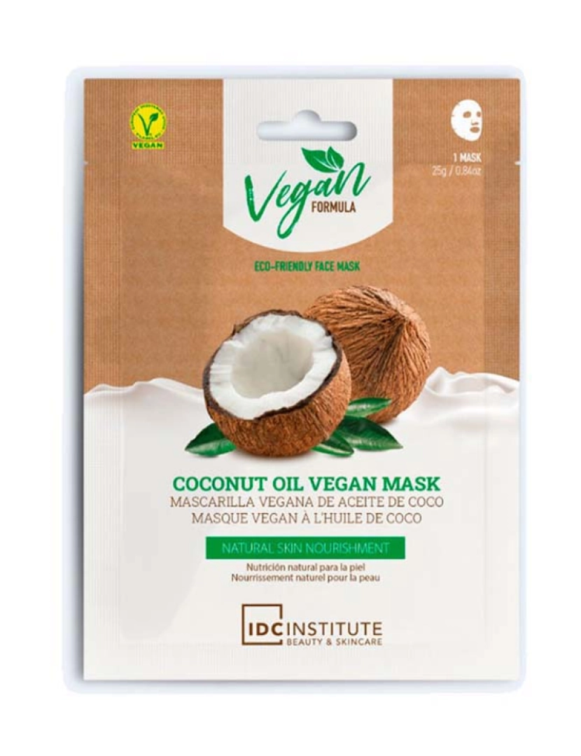 IDC Institute - Máscara Facial Eco-Friendly Vegan Coconut Oil 25 Gr