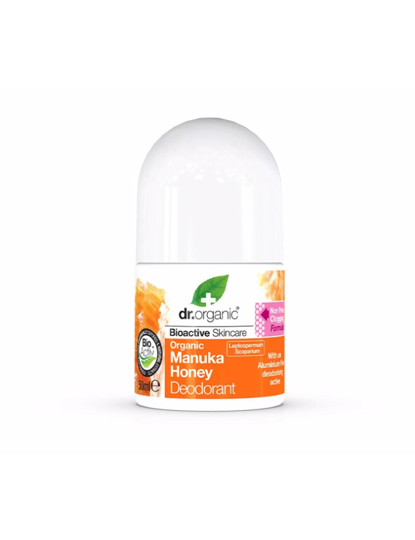 Dr. Organic - Desodorizante Bio Mel De Manuka  Roll-On 50 Ml