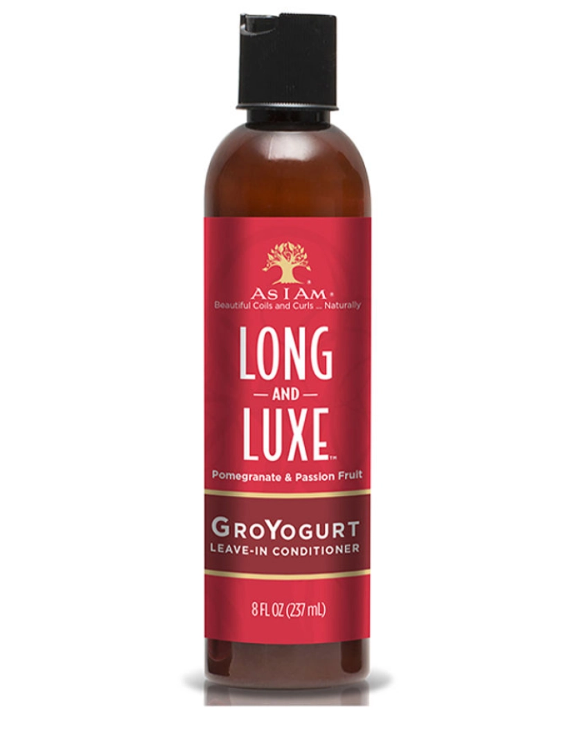 imagem de Long And Luxe Groyogurt Leave-in Conditioner As I Am 237 ml1