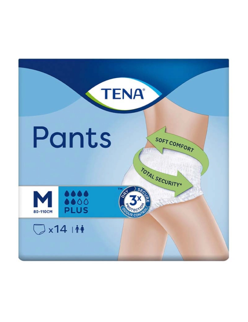 Tena Lady - Pants Plus Medium Incontinence Briefs 14 U