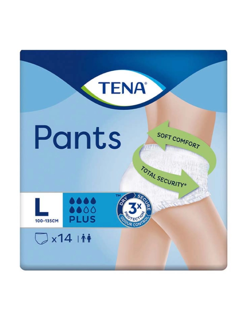 Tena Lady - Pants Plus Large Incontinence Briefs 14 U