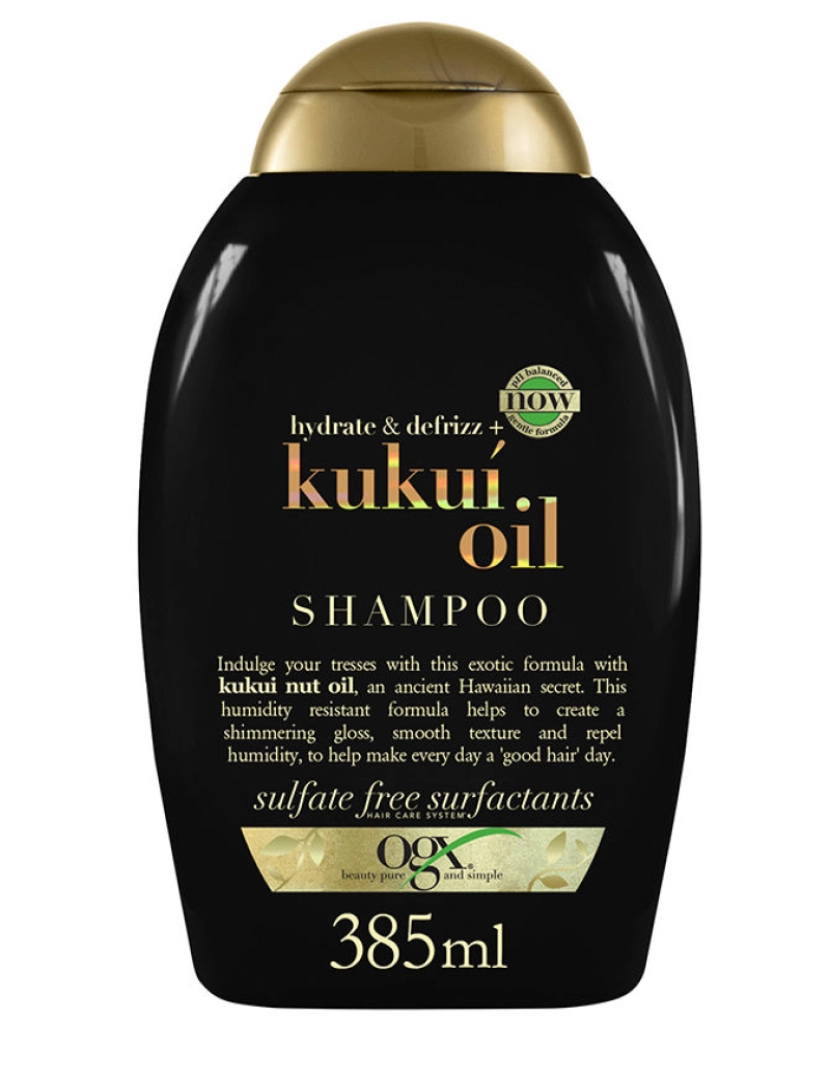 foto 1 de Kukui Oil Anti-frizz Hair Shampoo Ogx 385 ml