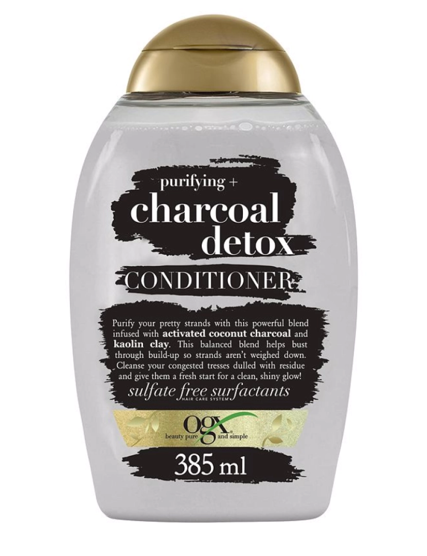 OGX - Charcoal Detox Purifying Hair Conditioner Ogx 385 ml
