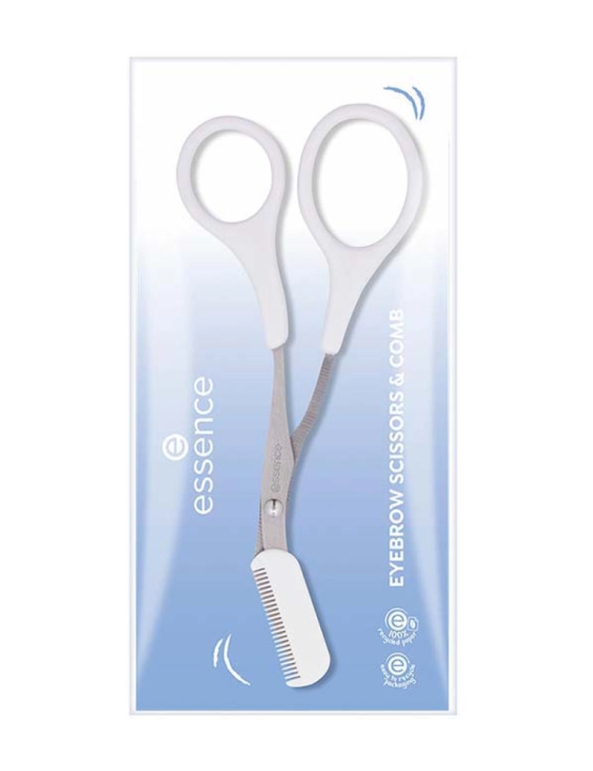 Essence - Eyebrow Scissors & Comb Tijeras Y Peine Para Sobrancelhas 1 U