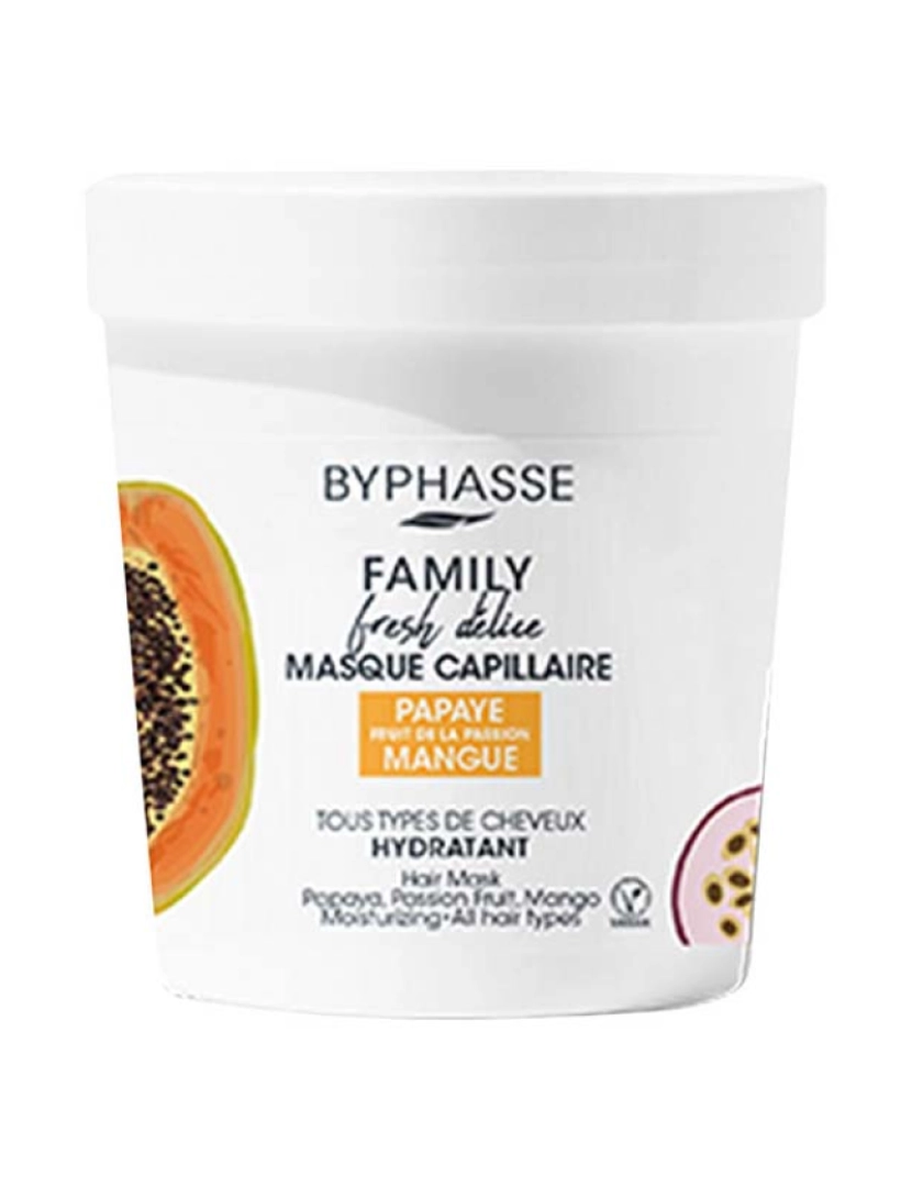 Byphasse - Máscara Family Fresh Delice Para Todos Os Tipos De Cabelo 250 Ml