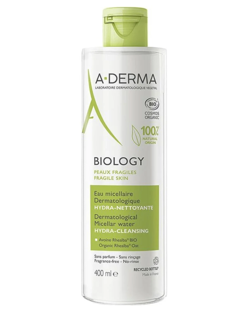 A-Derma - Biology Agua Micelar Dermatológica A-derma 400 ml