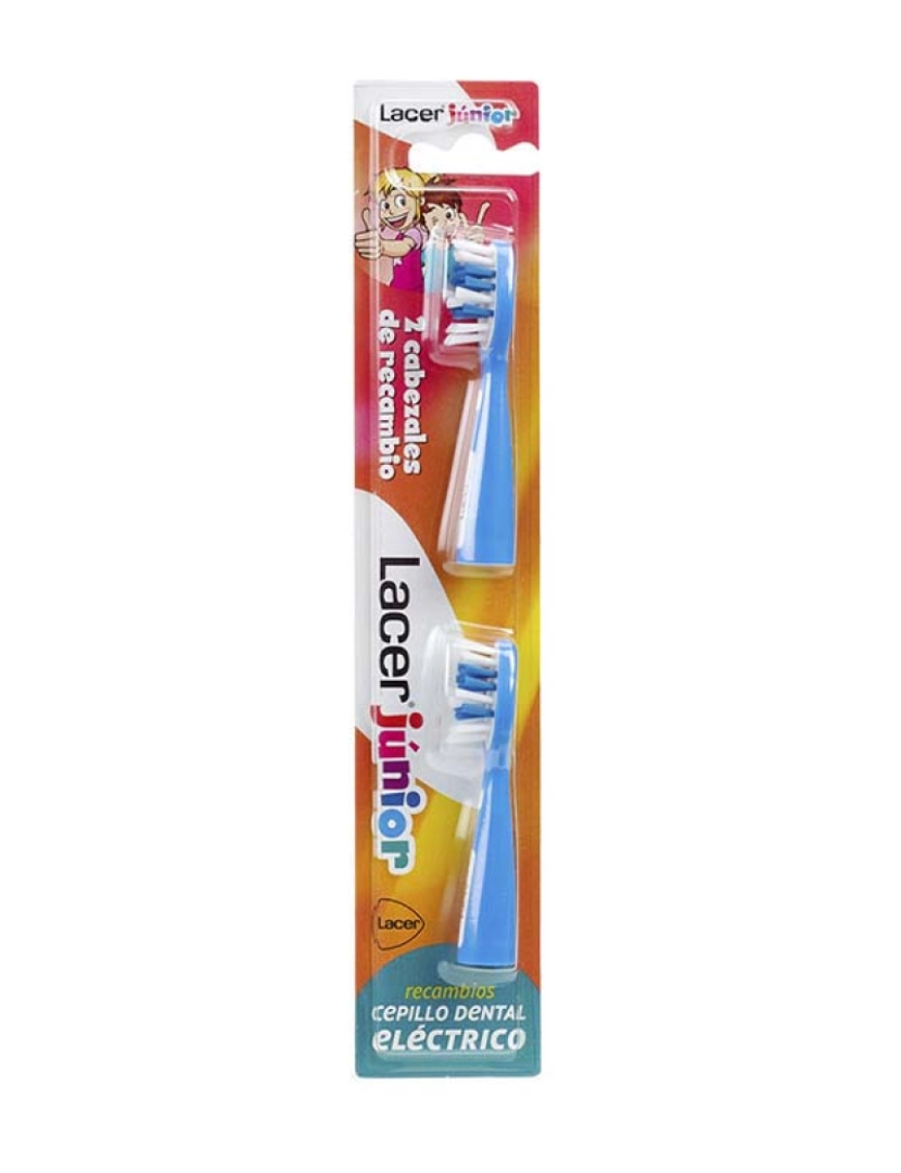 Lacer - Recarga para escova de dentes elétrica júnior #Azul 2 U