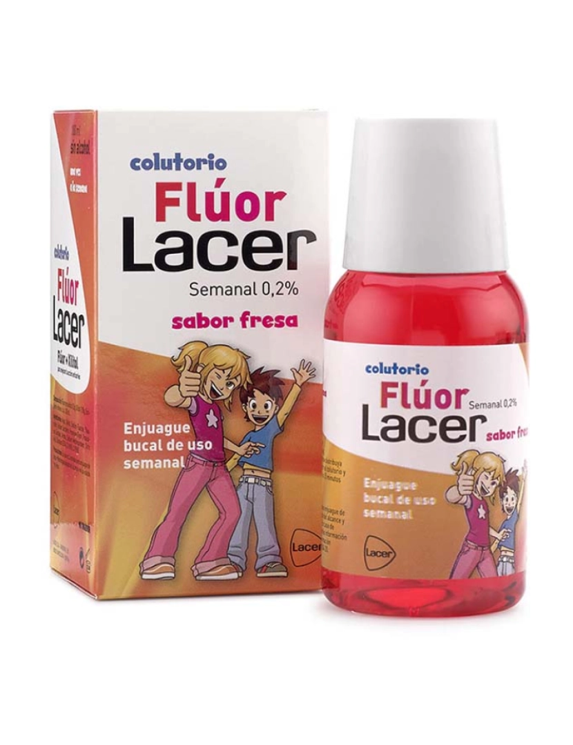 Lacer - Colutório Júnior com Flúor e Sabor Morango 100 ml