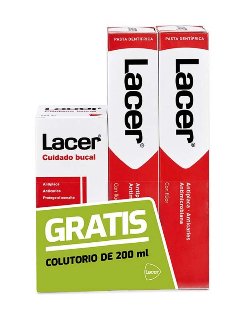 Lacer - PASTA DENTÍFRICA LOTE 3 pz