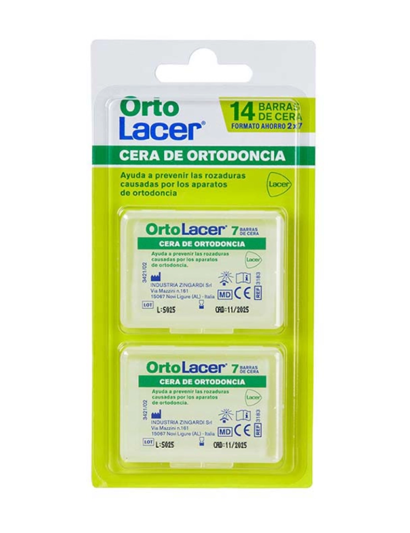 Lacer - Ortolacer Cera De Ortodontia Set 2 Pz