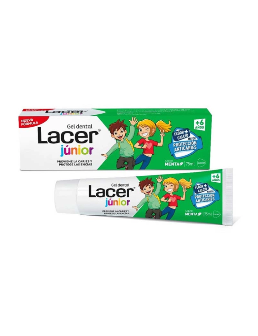 Lacer - Gel Dental Junior Com Sabor a Menta 75 Ml