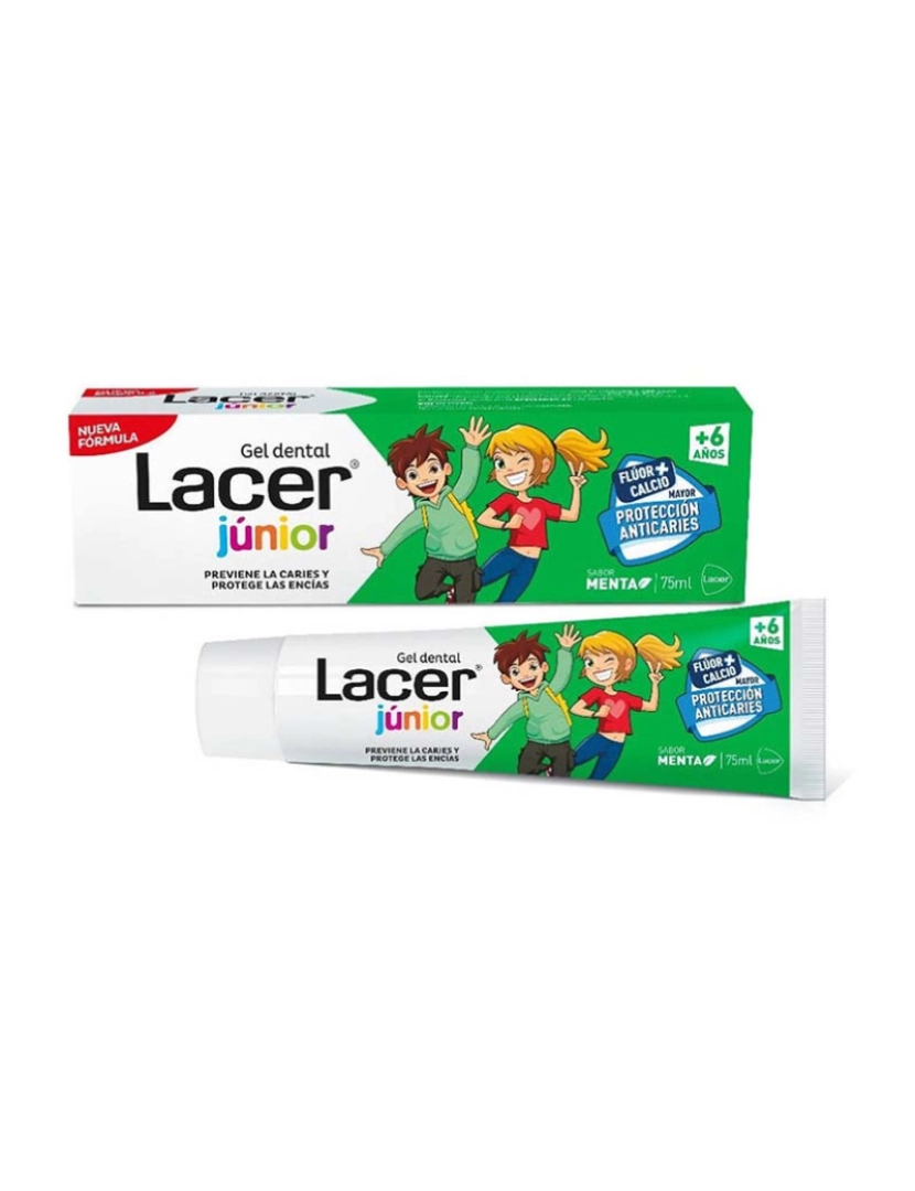 Lacer - Gel Dental Junior Com Sabor a Menta 75 Ml