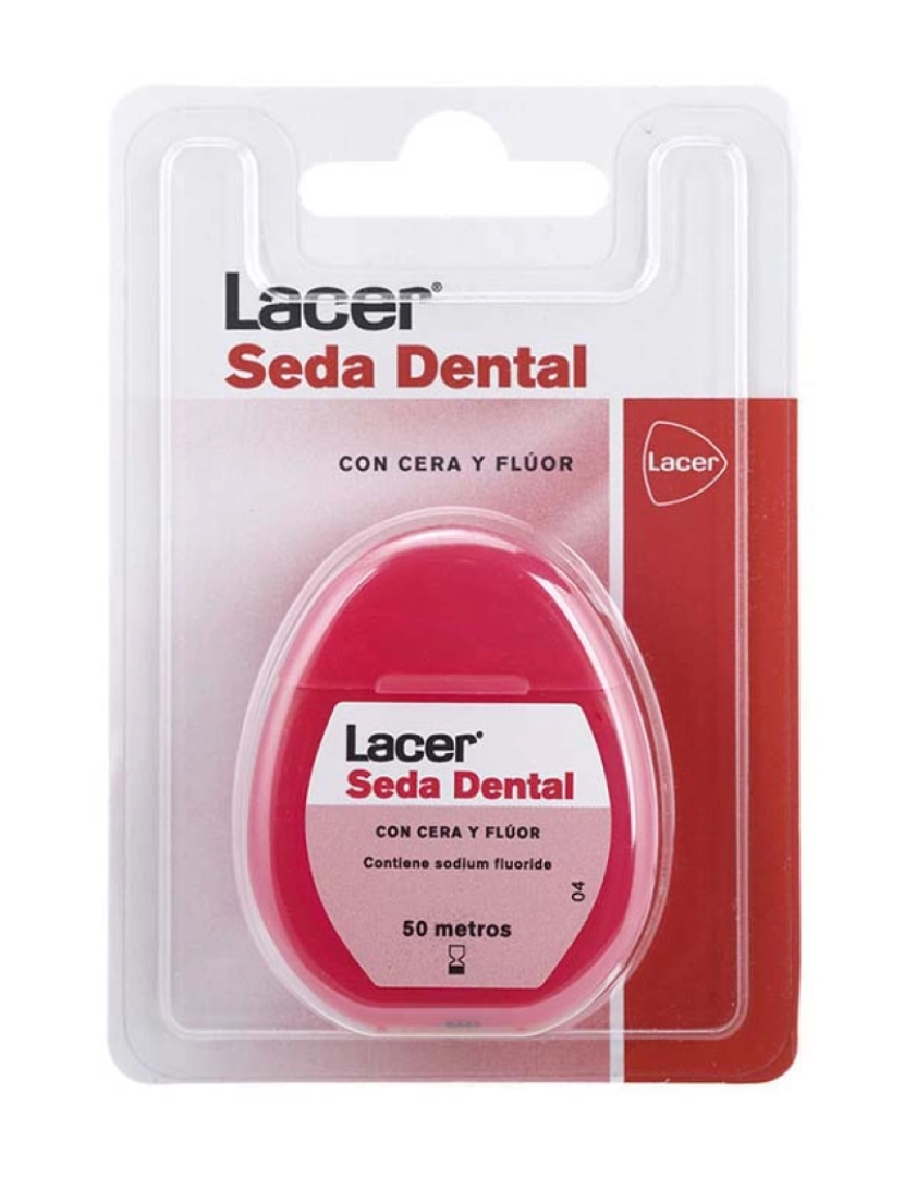 Lacer - Seda Dental Con Cera Y Flúor 50 Metros 1 U