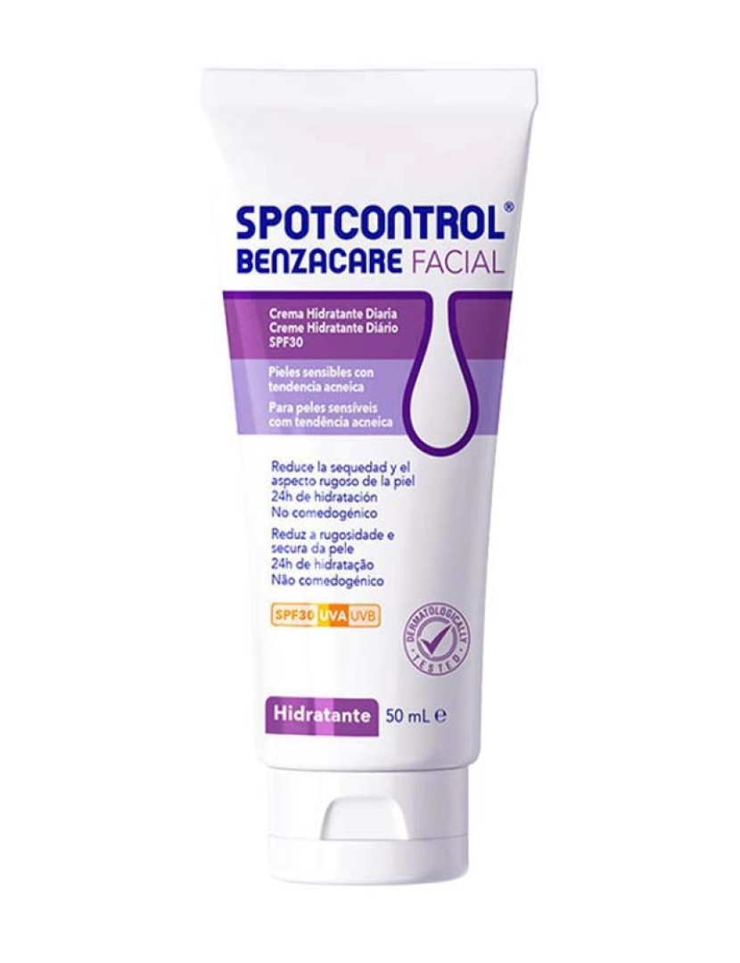 Benzacare - Creme de Rosto Spotcontrol Hidratante Spf30 50 Ml