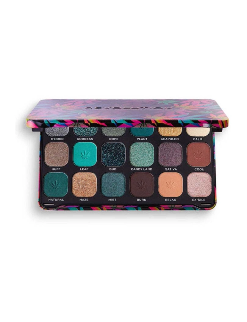 Revolution Make Up - Forever Flawless Eyeshadow Palette With Cannabis Sativa #Chilled 19,8 Gr