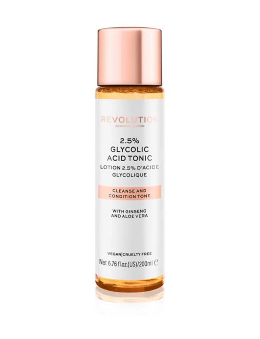 Revolution Skincare - Glycolic Acid Tonic 2,5% Cleanse And Condition Skin Tone 200 Ml