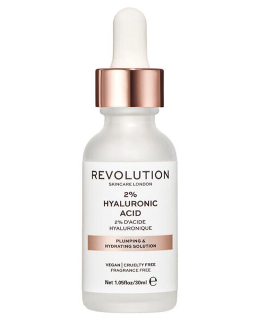 imagem de 2% Hyaluronic Acid Plumping & Hydrating Solution Revolution Skincare 30 ml1