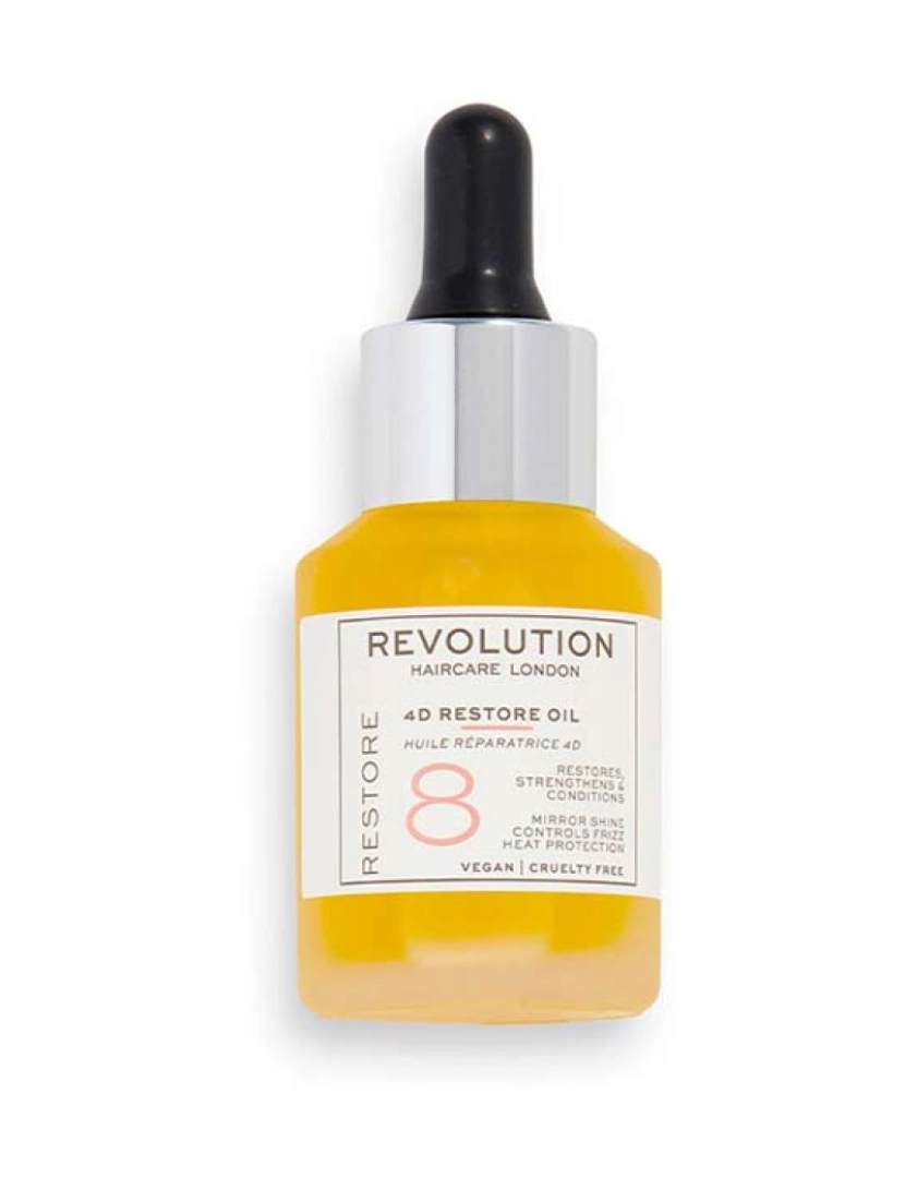 Revolution hair care - Óleo Restaurador Restore 8 - 4D 30 Ml