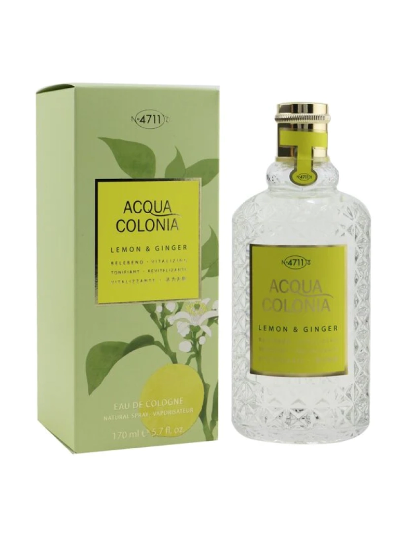 imagem de Acqua Colonia Lemon & Ginger Eau De Cologne Vaporizador 4711 170 ml3