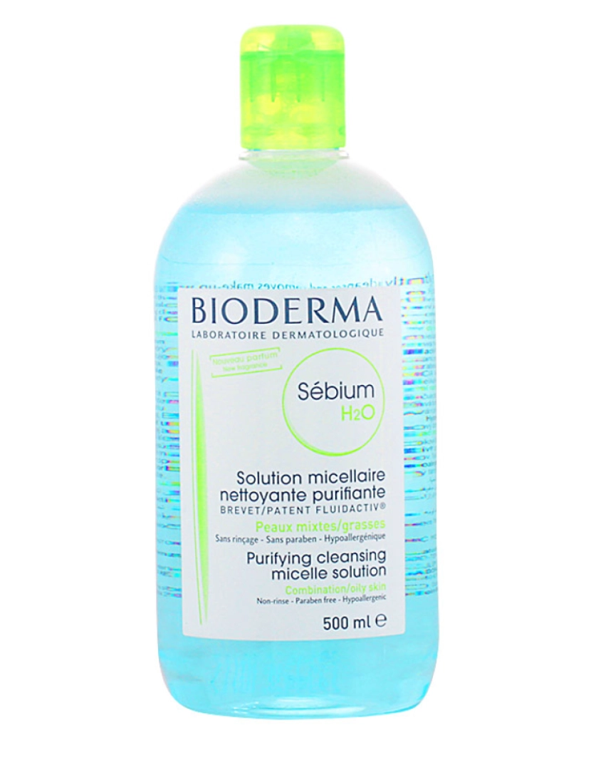 imagem de Sebium H2o Solution Micellaire Nettoyante Purifiante Bioderma 500 ml1