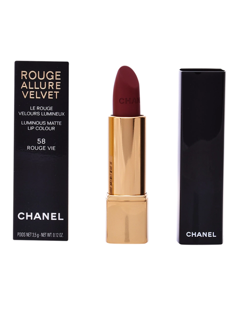 Chanel - Rouge Allure Velvet #58-rouge Vie 3,5 g