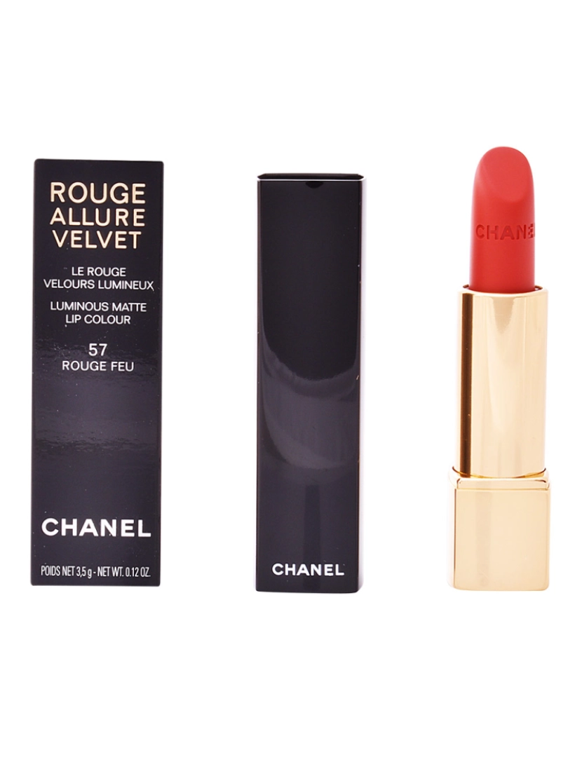 Chanel - Rouge Allure Velvet #57-rouge Feu 3,5 g