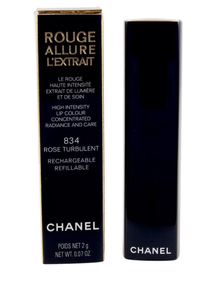 Chanel - Rouge Allure L'Extrait Lipstick #rose Turbulent-834