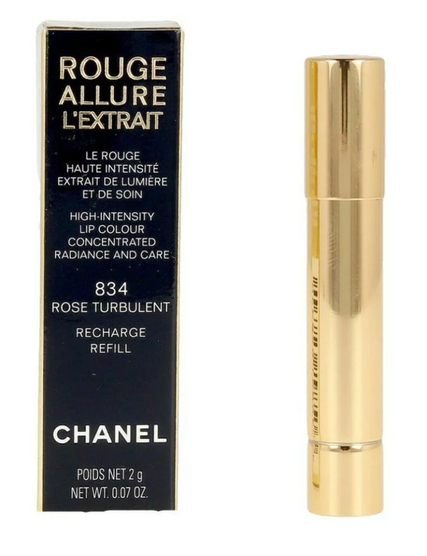 Chanel - Rouge Allure L'Extrait Lipstick Recharge #rose Turbulent-834