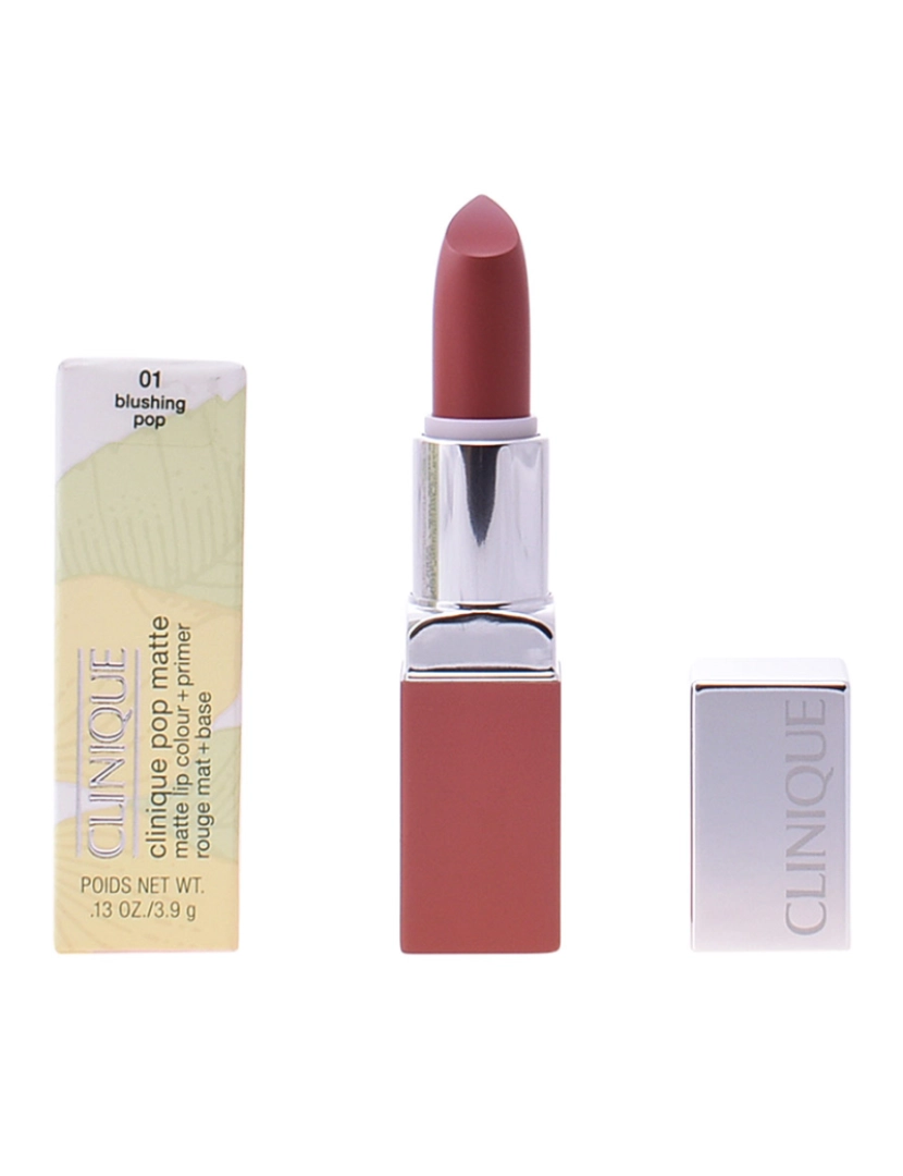 Clinique - Pop Matte Lip Color + Primer #01-blushing Pop  3,9 g