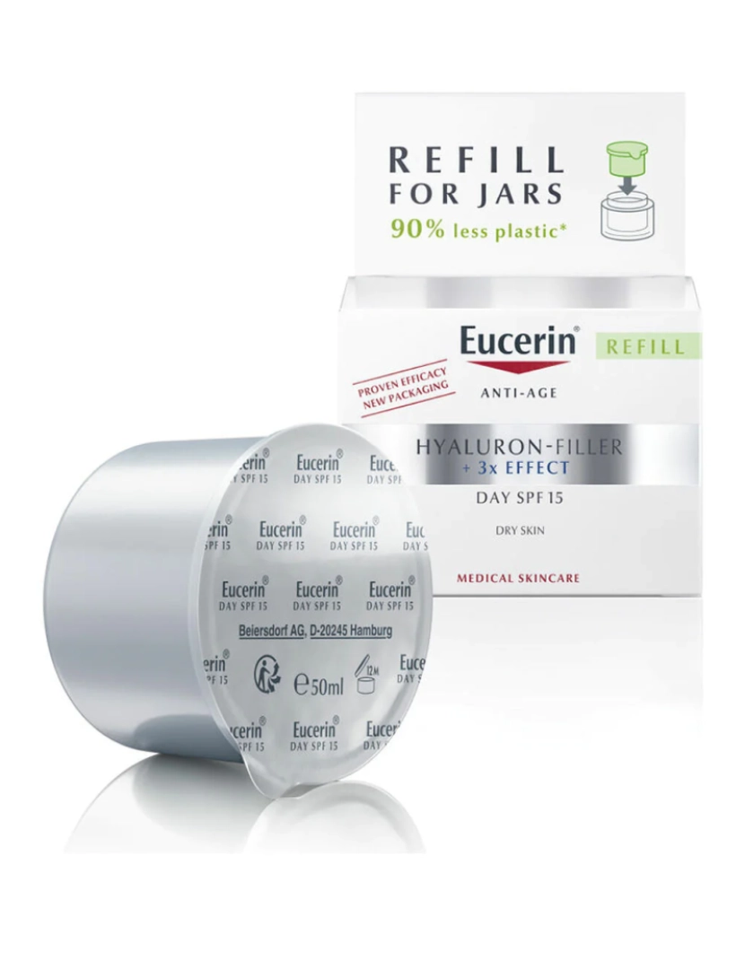 Eucerin - Hyaluron Filler Dia Pele Seca Spf15 Recarga Eucerin 50 ml
