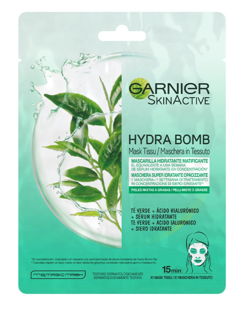 Garnier - Skinactive Hydrabomb Mask Facial Hidratante Matificant 28 Gr 28 g