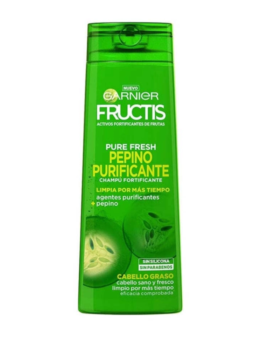 Garnier - Champô Purificante Pepino Fructis Pure Fresh 360Ml