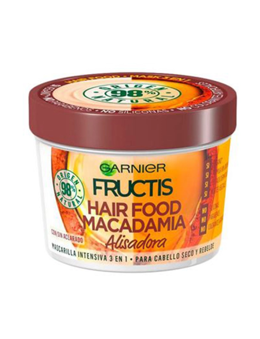 Garnier - Máscara Alisadora Macadamia Fructis Hair Food 390Ml