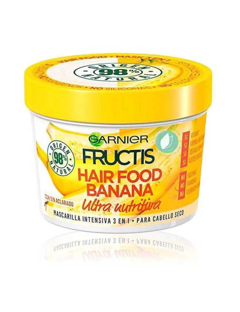 Garnier - Máscara Ultra Nutritiva Banan Fructis Hair Food 390Ml